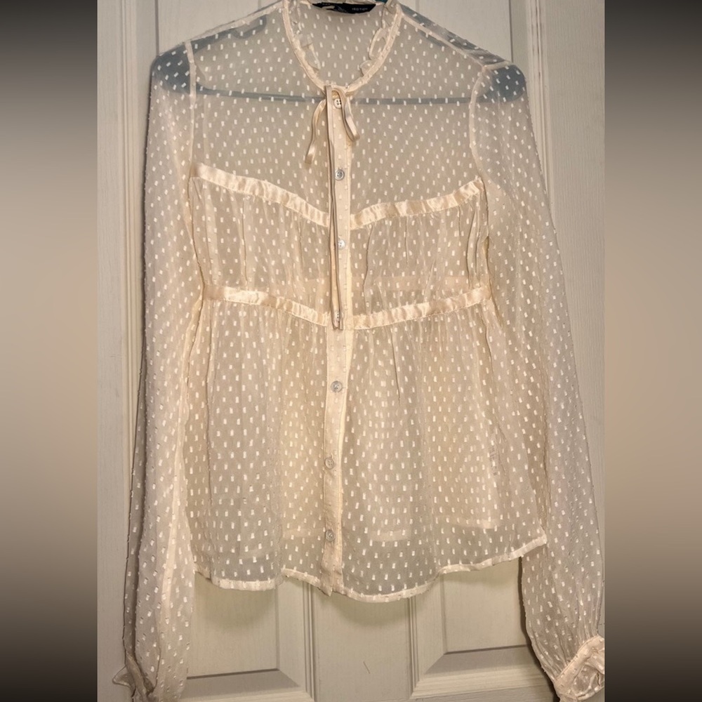 EUC French connection sheer top